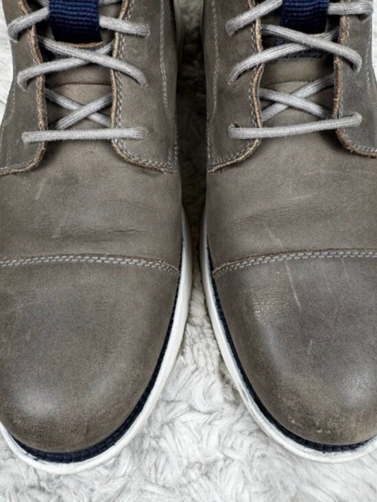 Cole Haan Grand 360 Men\'s 11.5M Gray Dress Office Ankle Chukka Boots Side Zip main image 13